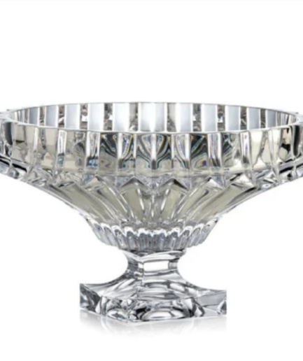 Chân bồng pha lê Rogaska Crown Jewel 30cm màu trắng