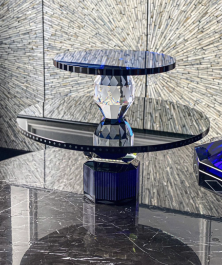 Khay pha lê 2 tầng Dallas Reflections Copenhagen